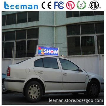 led video wall taxi led screen top sign with usb or 3g control